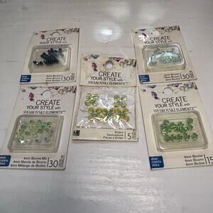 EK Success Swarovski Meadow & Peridot Bead Lot